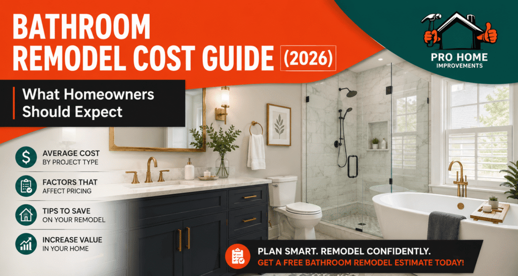 Average Bathroom Remodel Cost in 2026: Complete Homeowner Guide