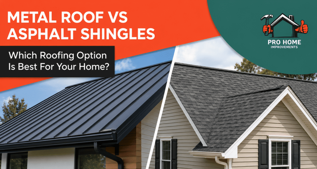 Metal Roof vs Asphalt Shingles: Pros, Cons & Cost Comparison