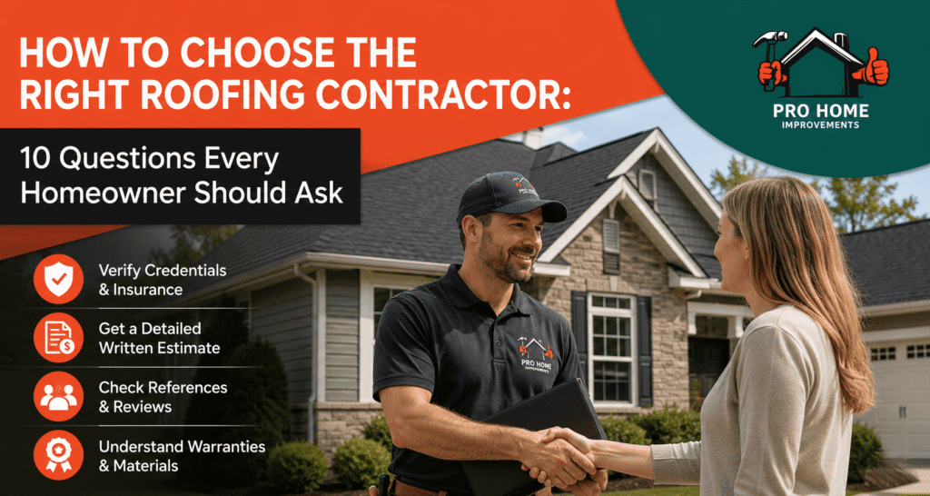 How to Choose the Right Roofing Contractor: 10 Questions Every Homeowner Should Ask